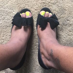 Valentino Pumps Peep Toe Bow Pumps